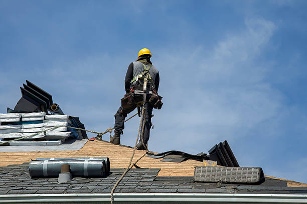 Professional Flat Roof Repair technician working in Sidman, PA